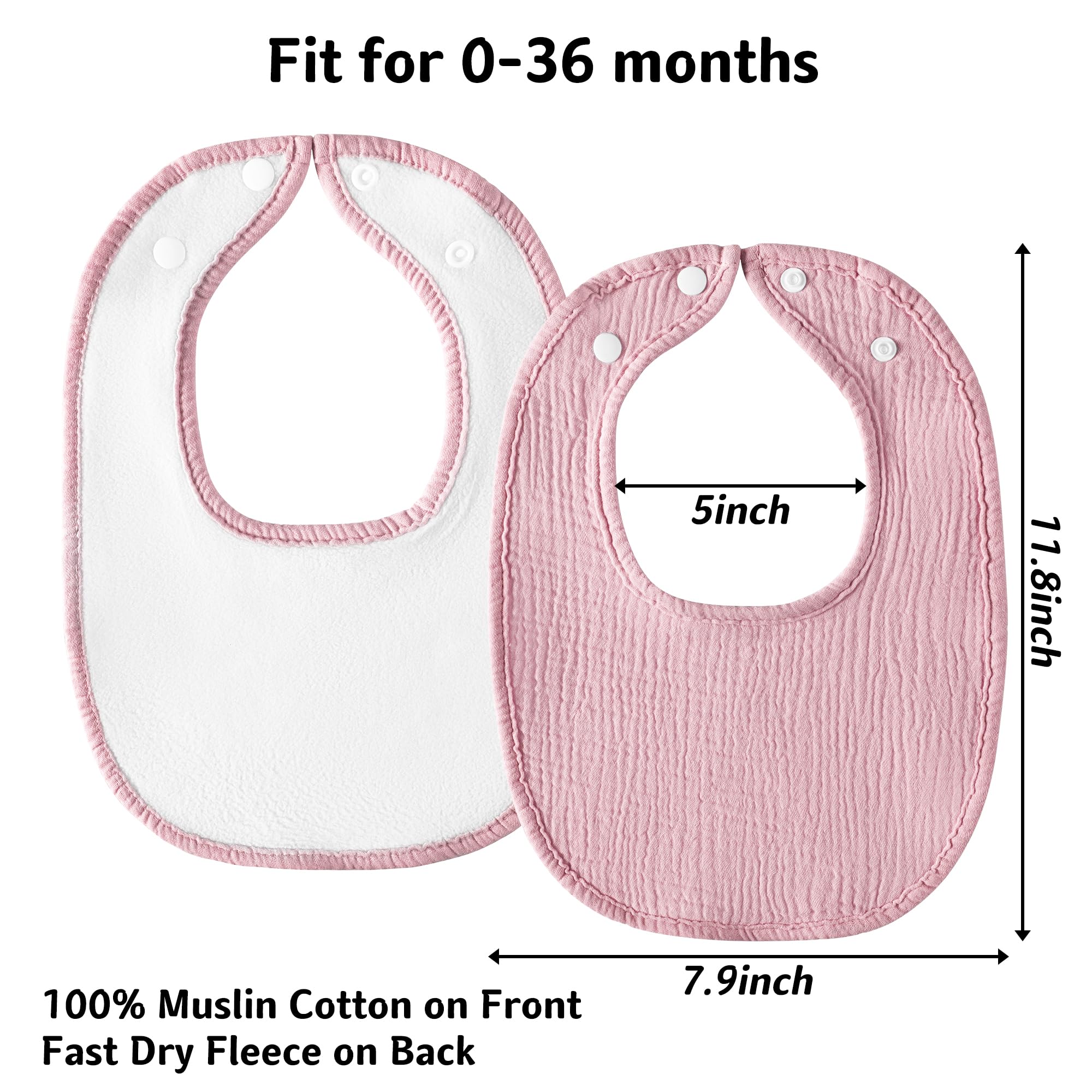 Kewlife gift muslin baby bibs gift-pack ready for showers