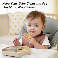 Kewlife gift muslin baby bibs 8-pack multi-color unisex set for any outfit