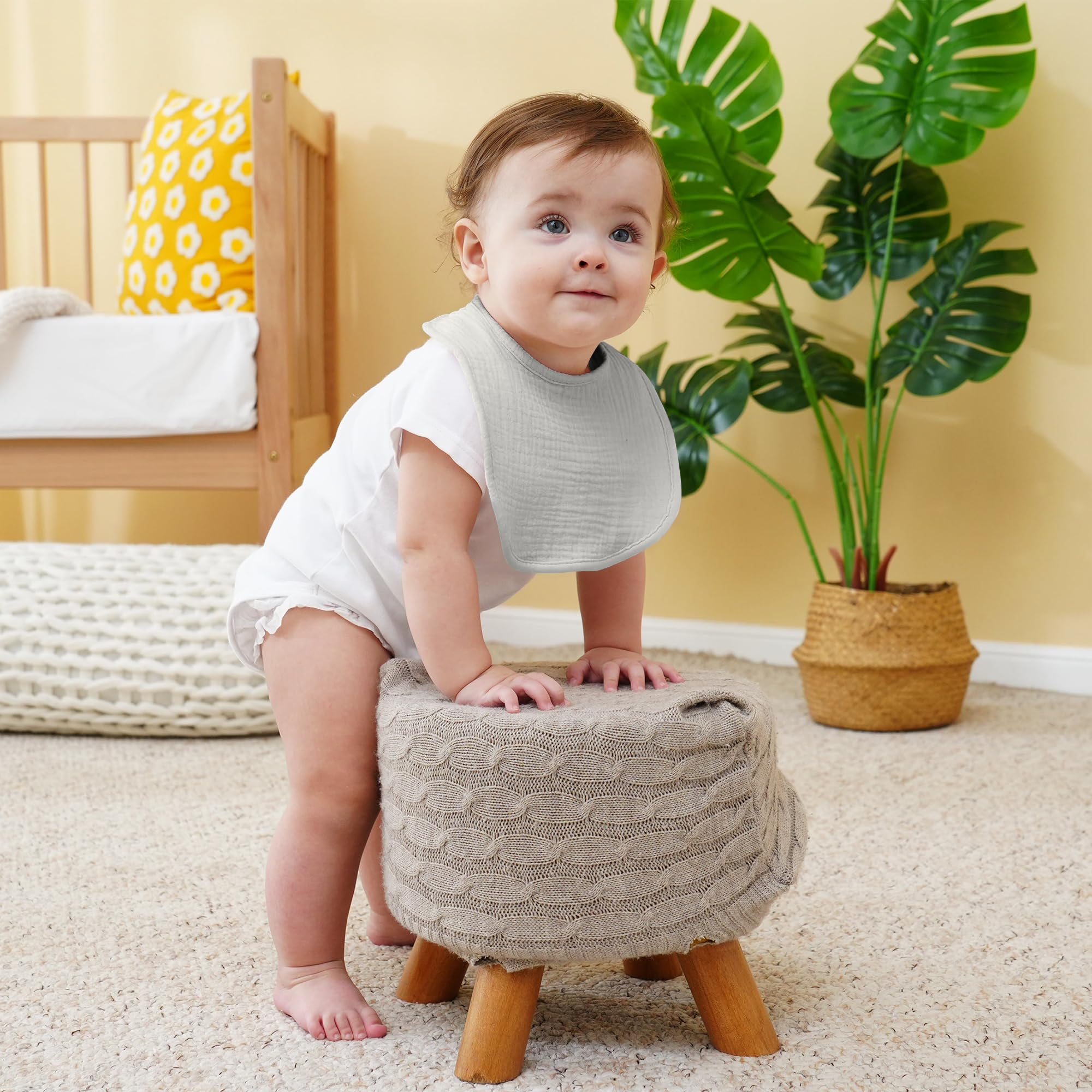 Kewlife gift bibs teething-friendly design supports mess-free meals
