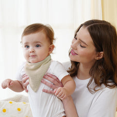 Kewlife Gift muslin bibs with adjustable snaps for secure fit