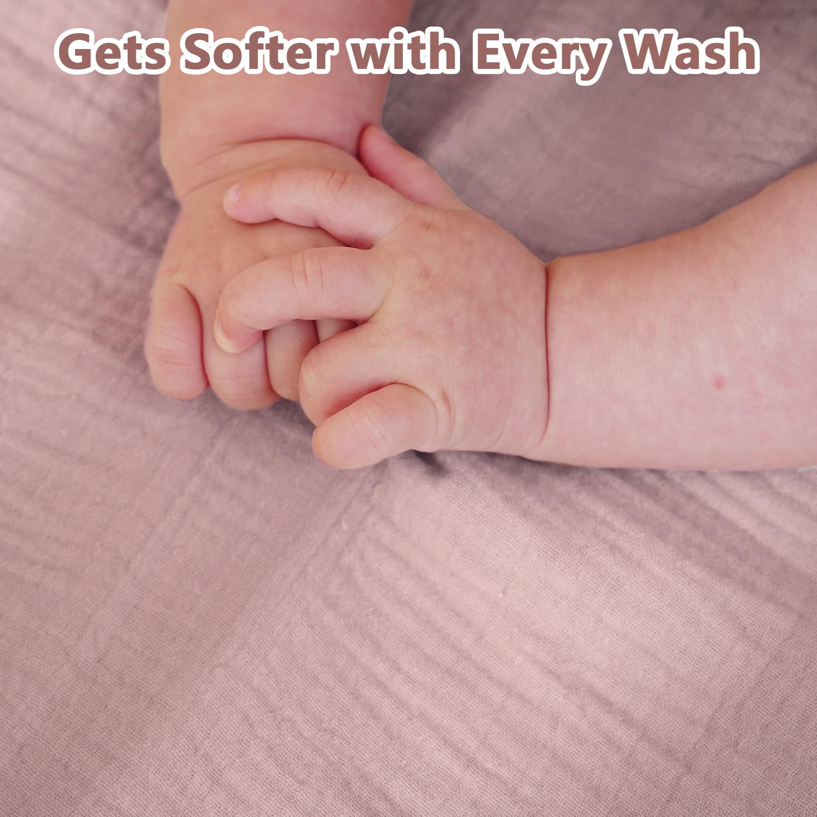 Kewlife Gift muslin crib sheet easy-care and quick-drying