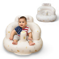 Kewrius Polar Bear inflatable seat with built-in pump for quick setup.