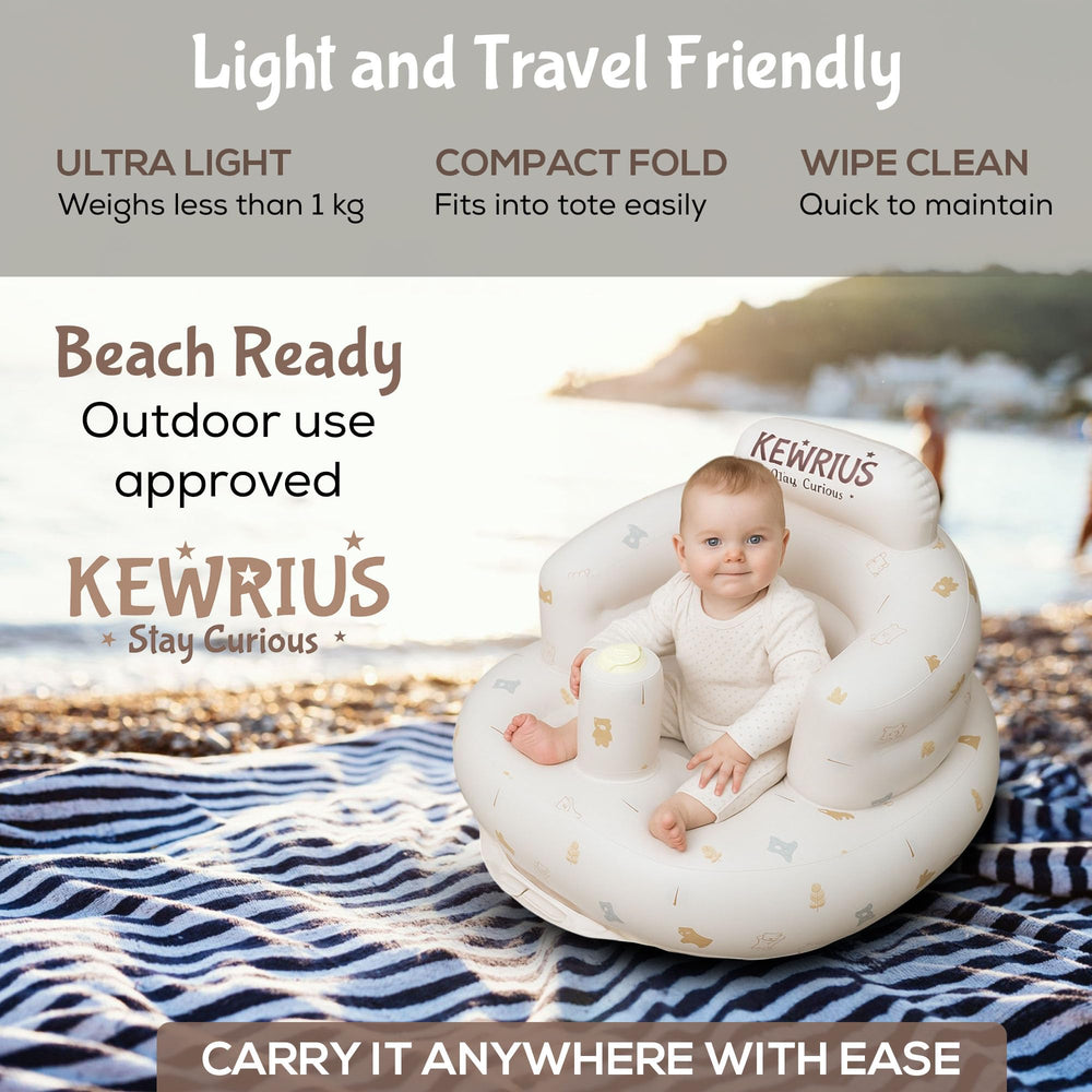Kewrius Polar Bear seat storytime ready for cozy reads.