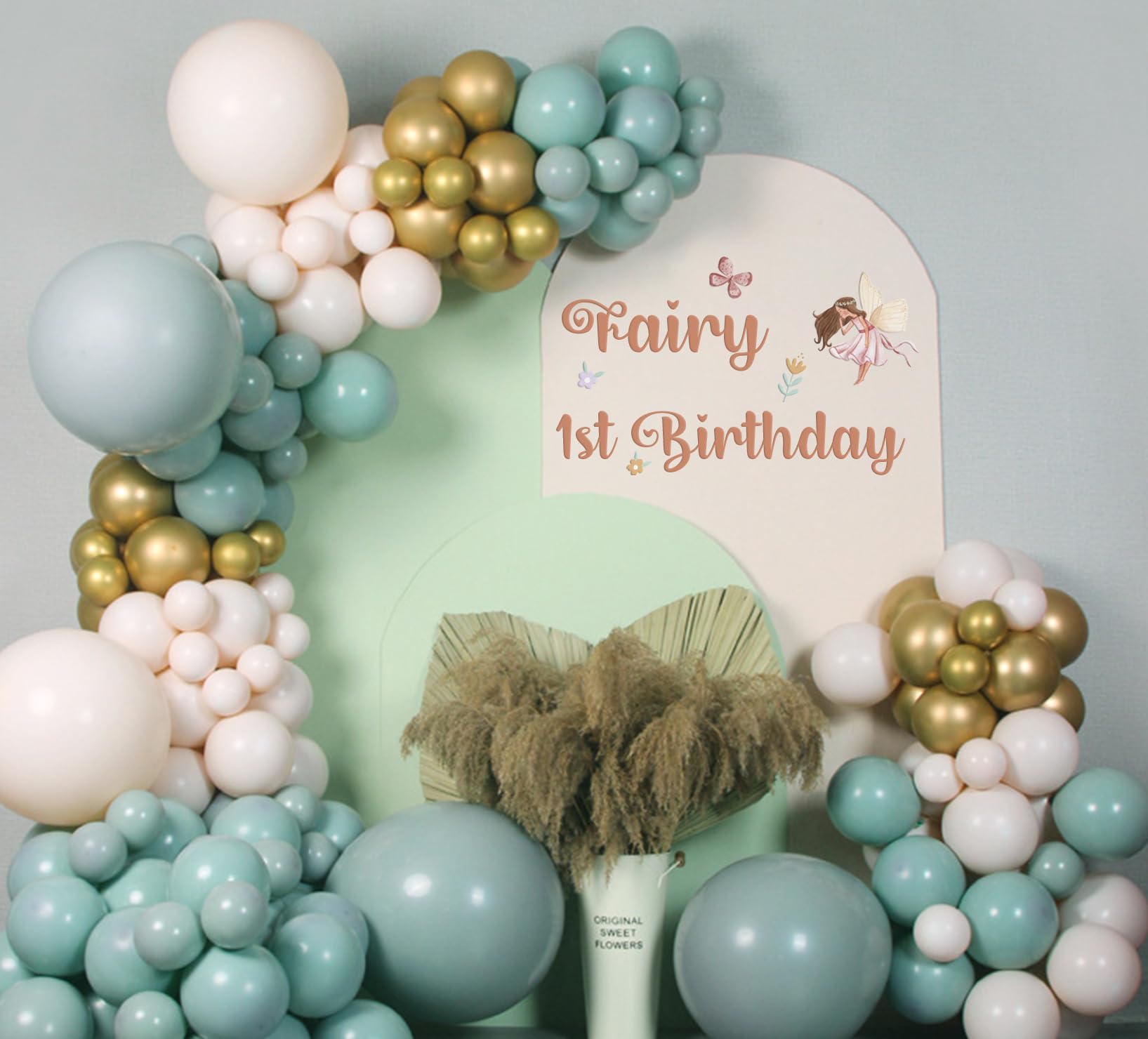 KEWUFD baby shower party decor brightens walls with elegant fairy-themed accents