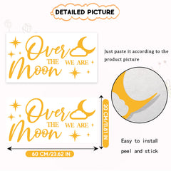 KEWUFD Moon-themed baby shower decor enhances balloon arches with a glossy finish