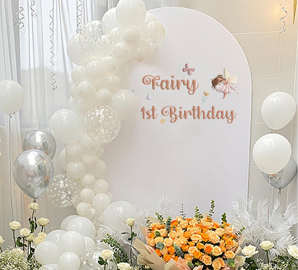 KEWUFD sparkly wall decal detail enhances party ambiance with reflective shine
