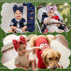 Kexinstar football baby bow headband pink, adorable accessory that complements sports outfits.