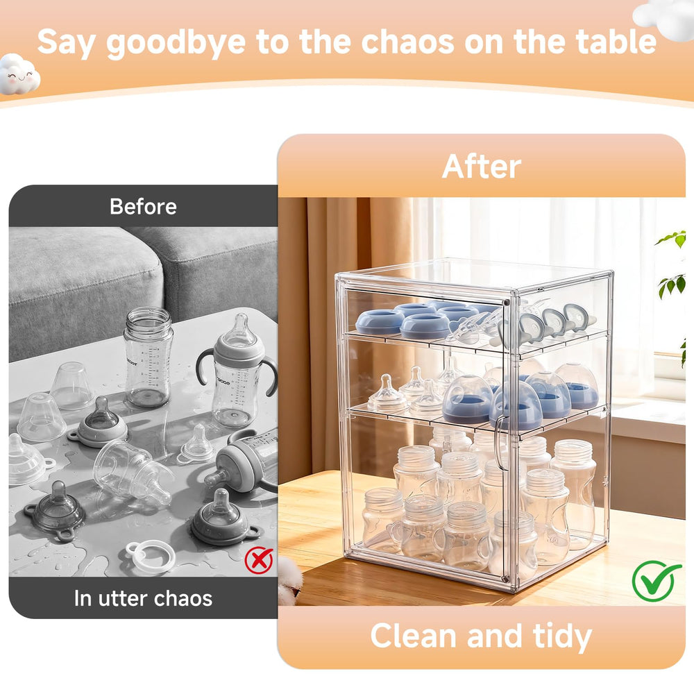 Keyunchengbao magnetic door provides quick access while keeping items clean.