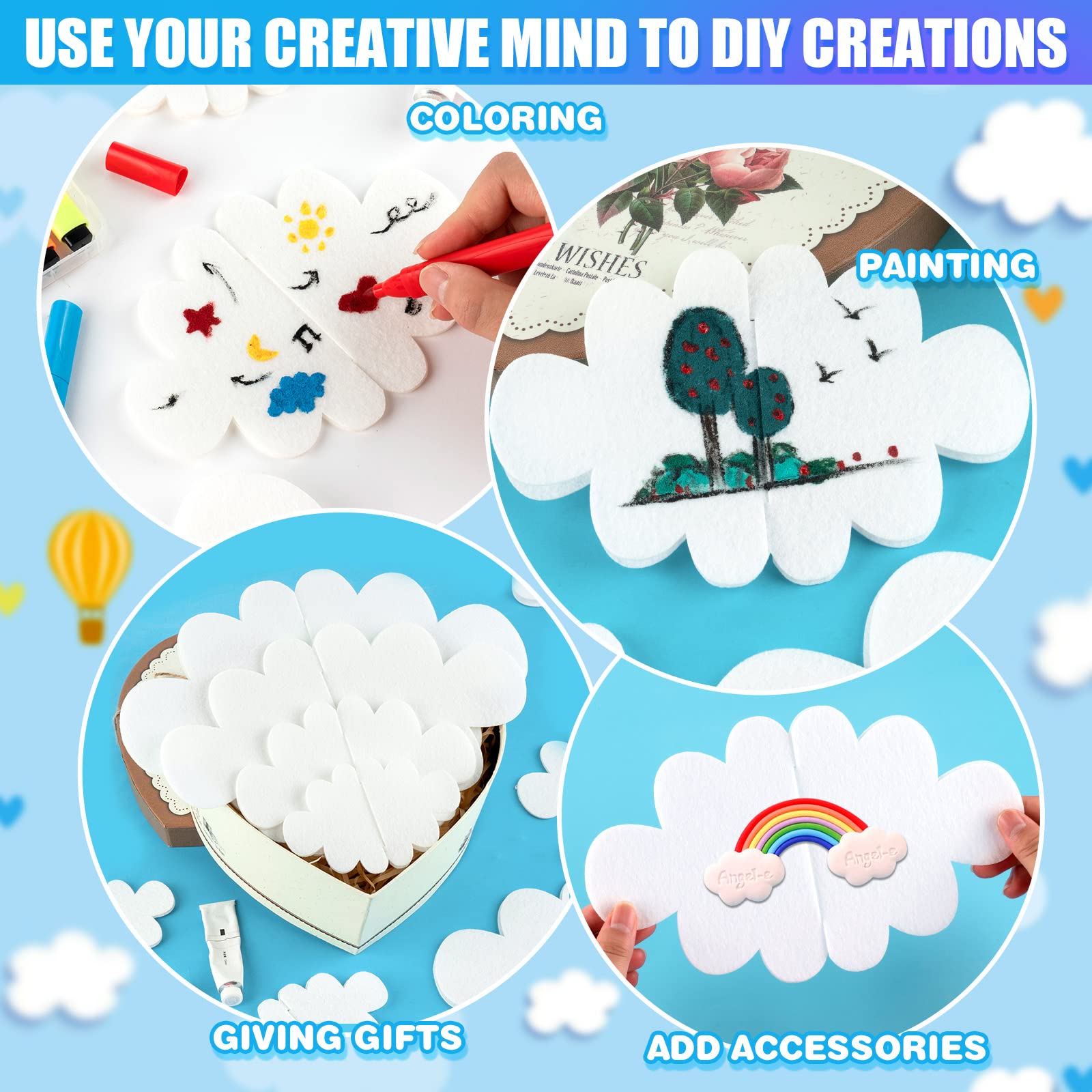 KFPPLXQ cloud decorations for weddings and parties spark warm vibes.