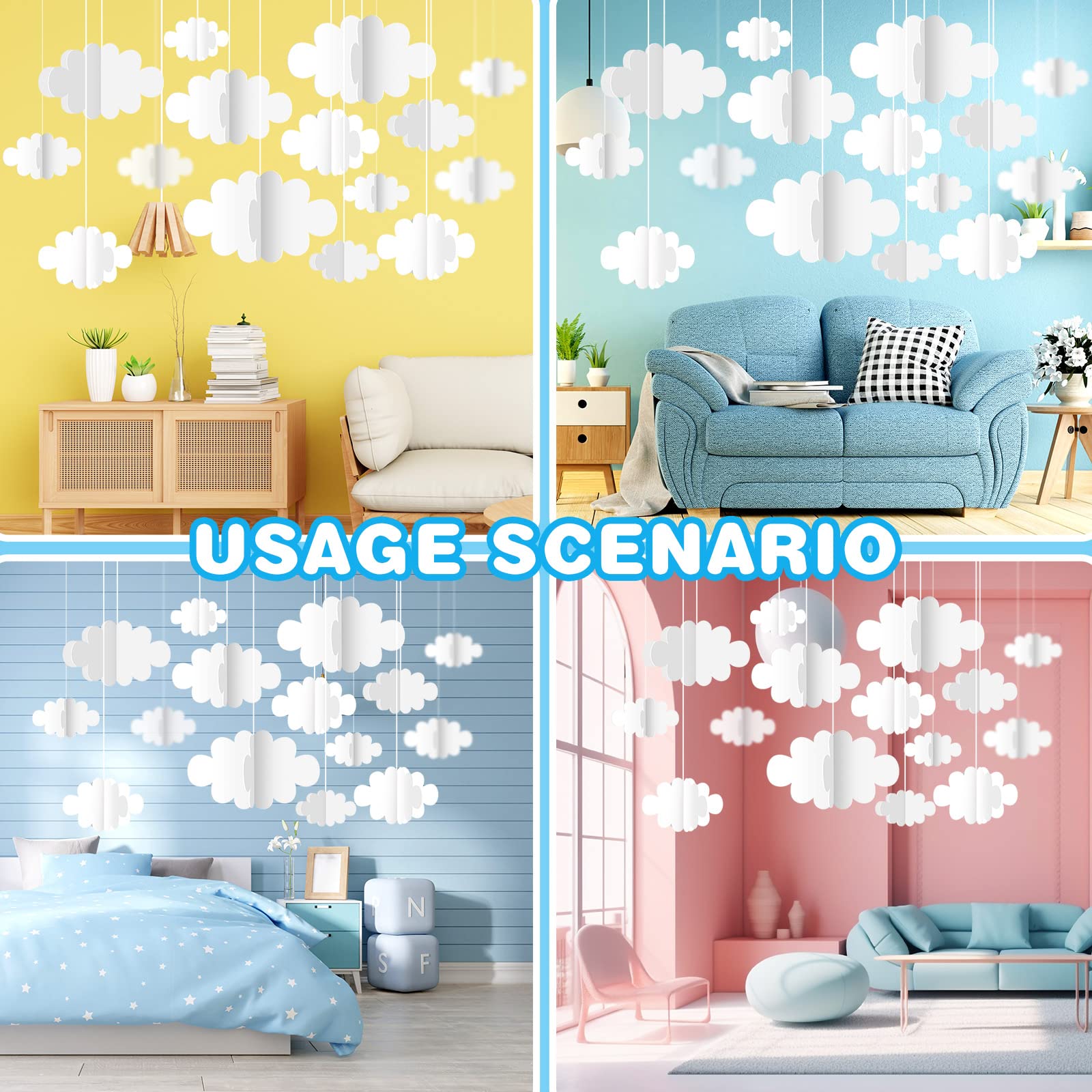 KFPPLXQ DIY-friendly clouds invite crafts and personal gifts.