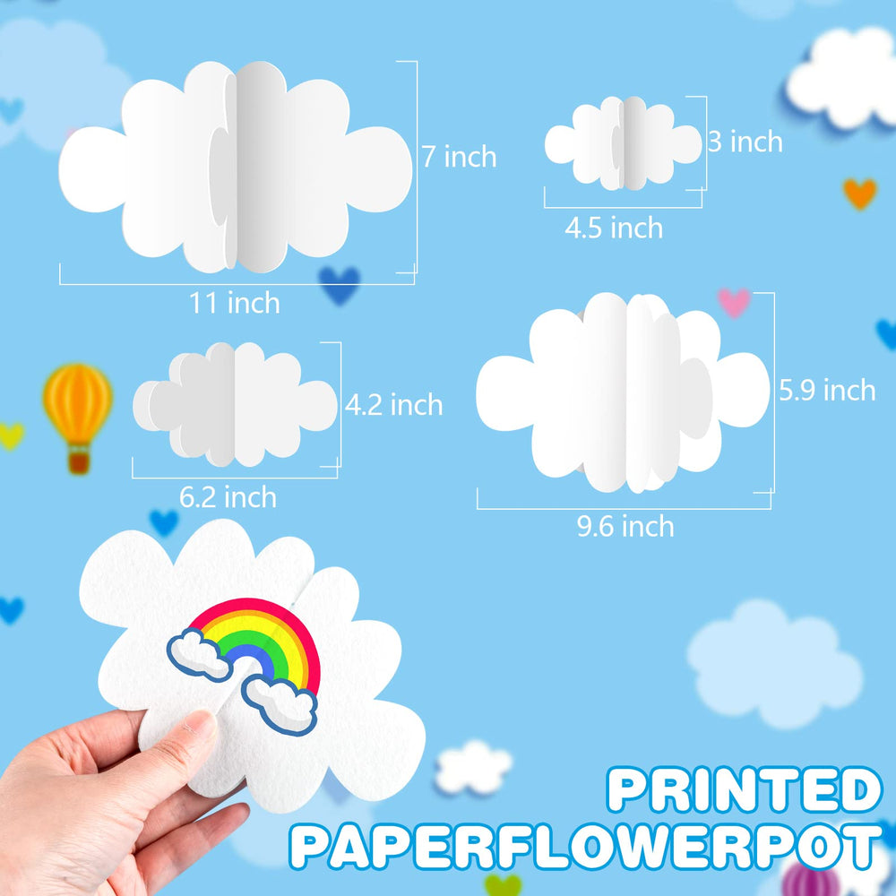 KFPPLXQ cloud ornaments for baby showers add a warm, dreamy atmosphere.