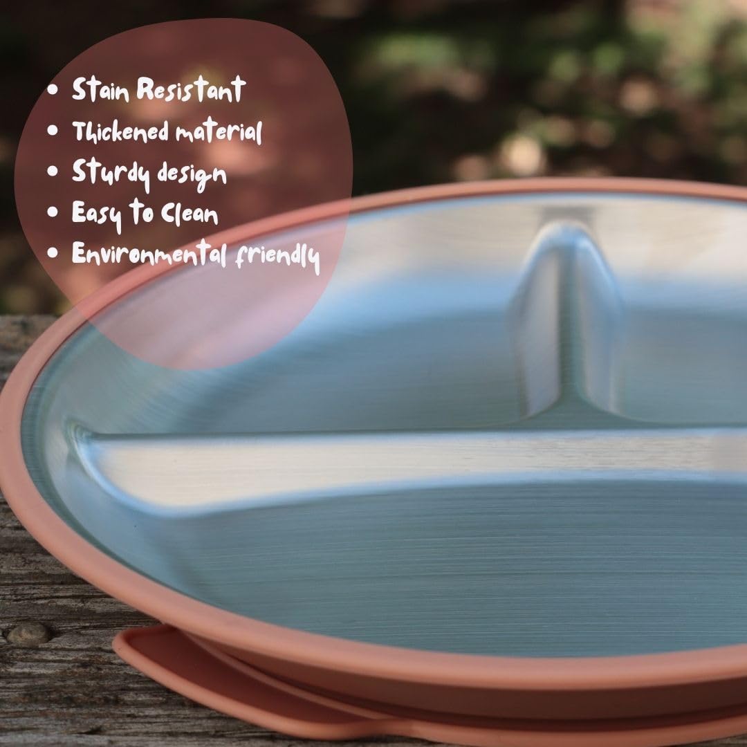 KhaNoor BLW-friendly plate set supports self-feeding progress.