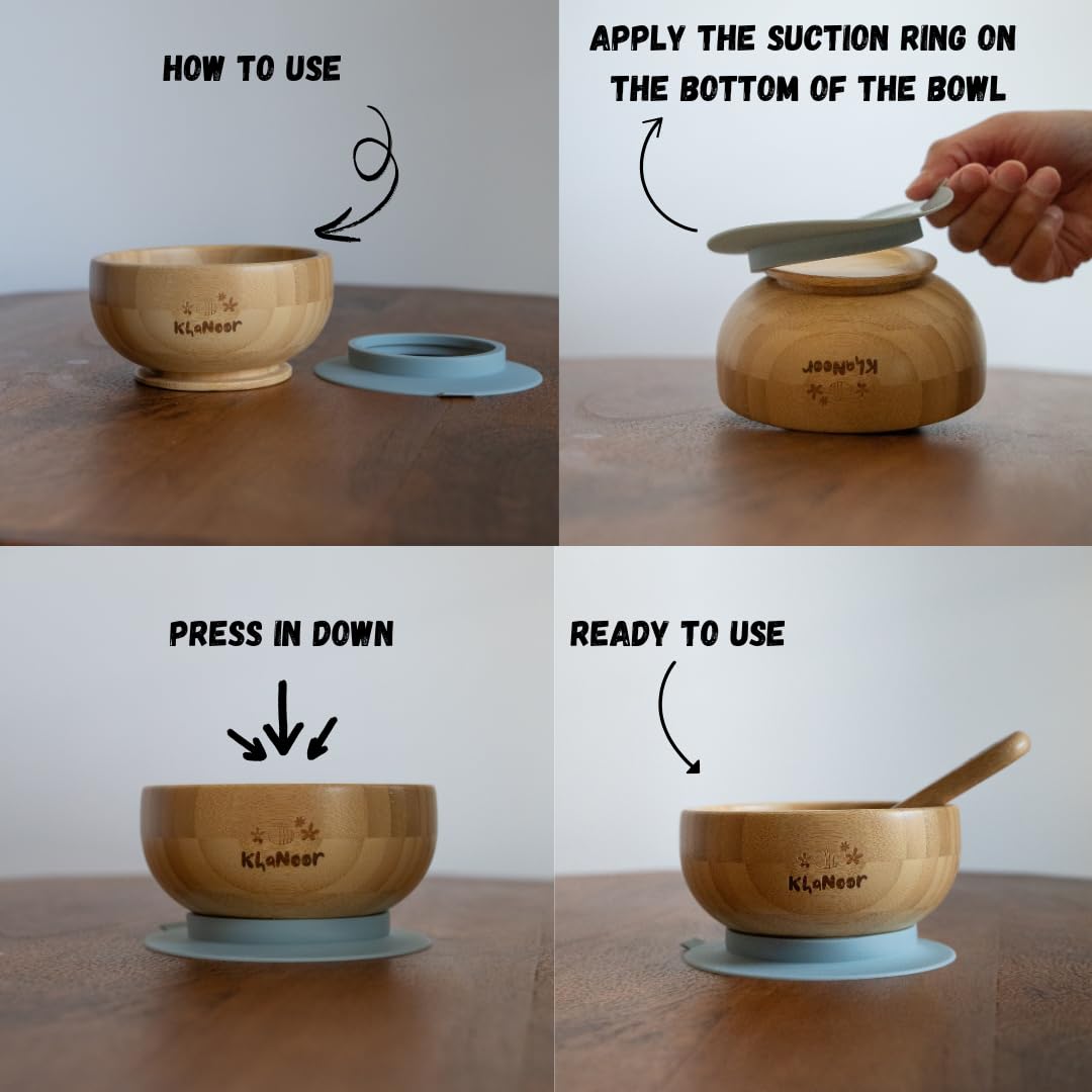 Khanoor bamboo feeding set is lightweight and portable for travel.