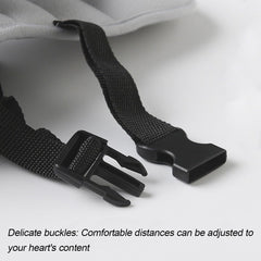 KHGUZ forehead-strap with Velcro keeps the head steady during trips.