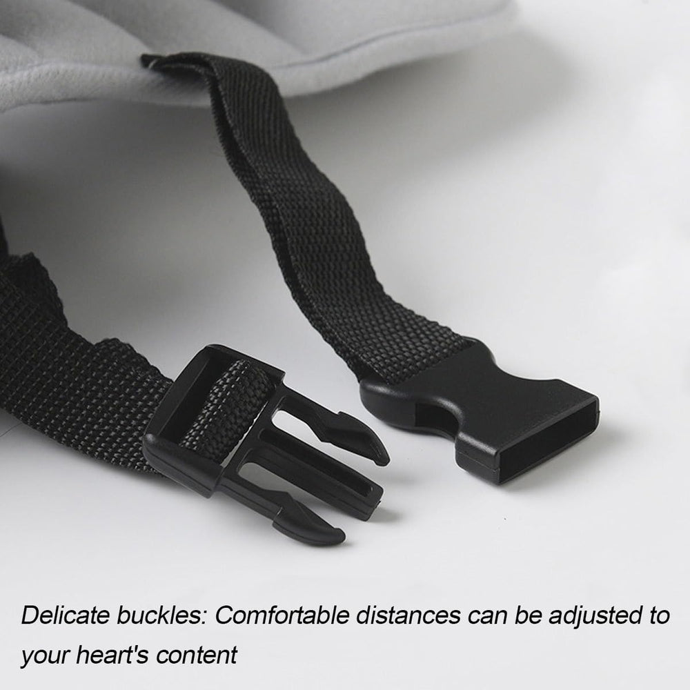 KHGUZ universal-fit head support fits most car seats.