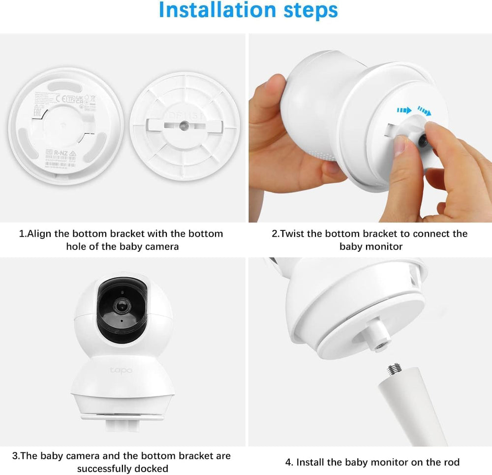 KHQBG adjustable view allows watching over bassinet from different positions