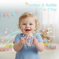 KIAANS teether with baby bottle design for detachable play