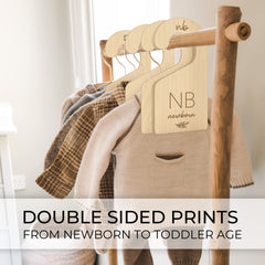 KIBAGA 6-12 months divider—durable wood keeps clothes neatly organized.