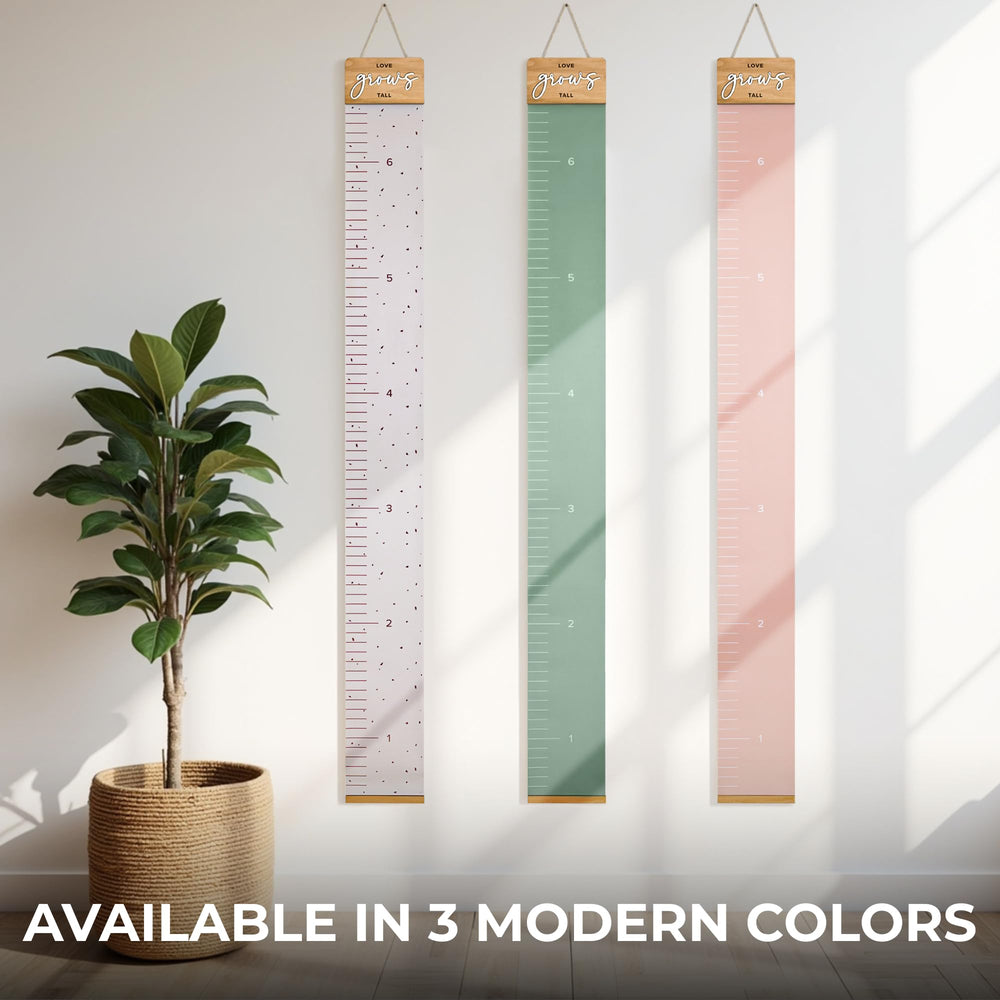 KIBAGA growth chart wall quick setup with clear instructions