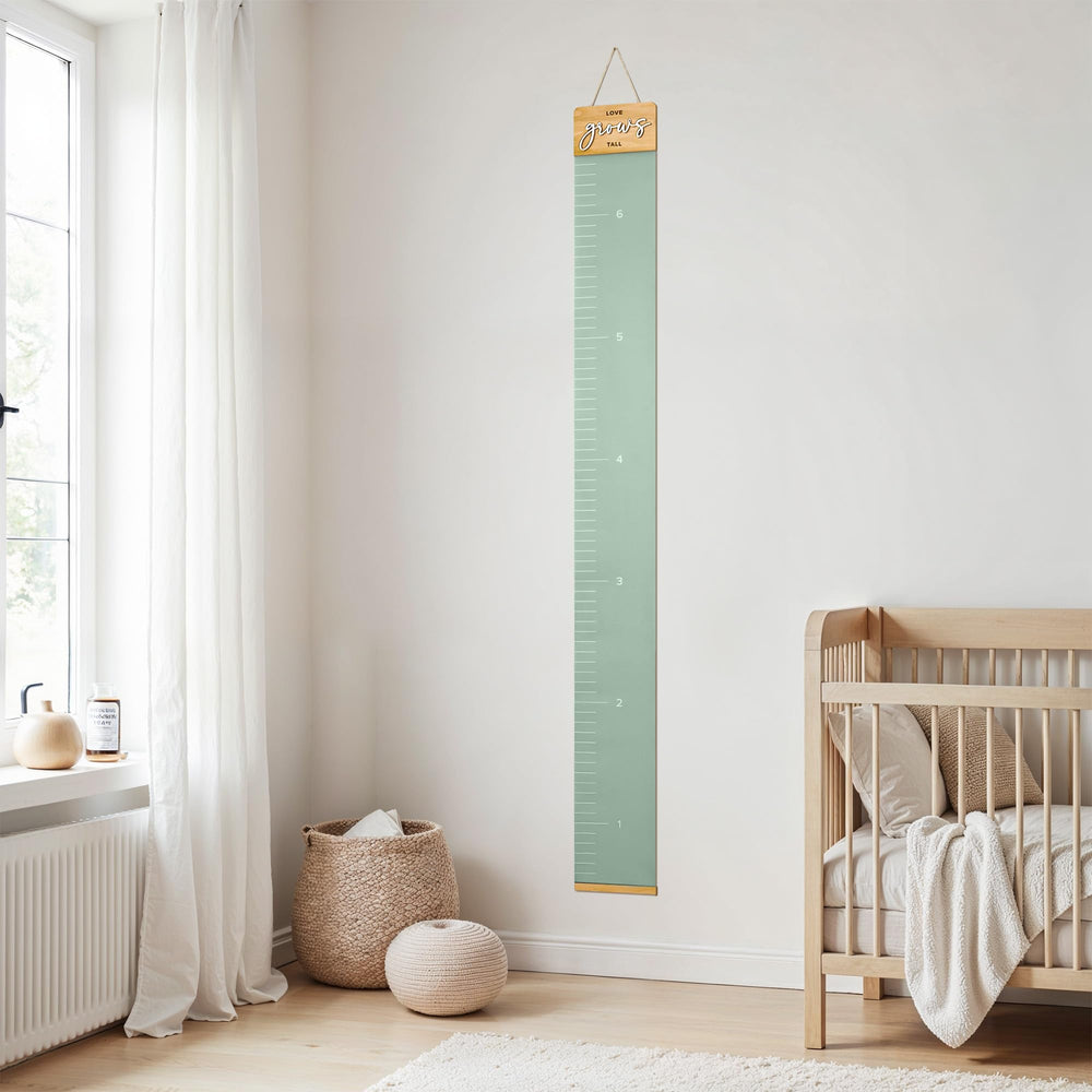 KIBAGA growth chart wall enhances nursery or playroom decor