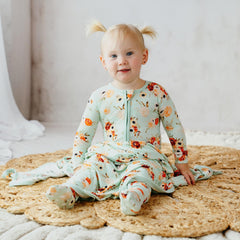 KicKee Zip Footie fluffy interior feet for extra warmth