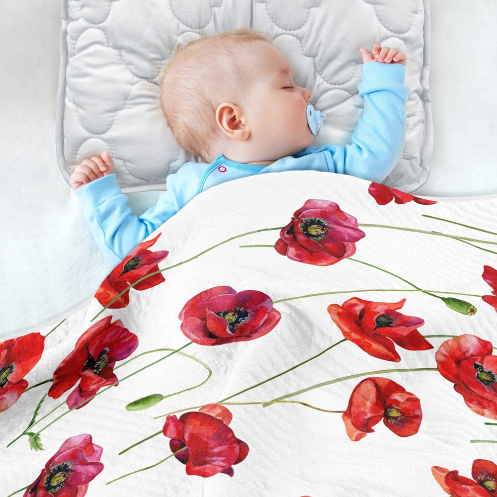 KICPOAY 30x40-inch swaddle accommodates growing baby for versatile wrapping.