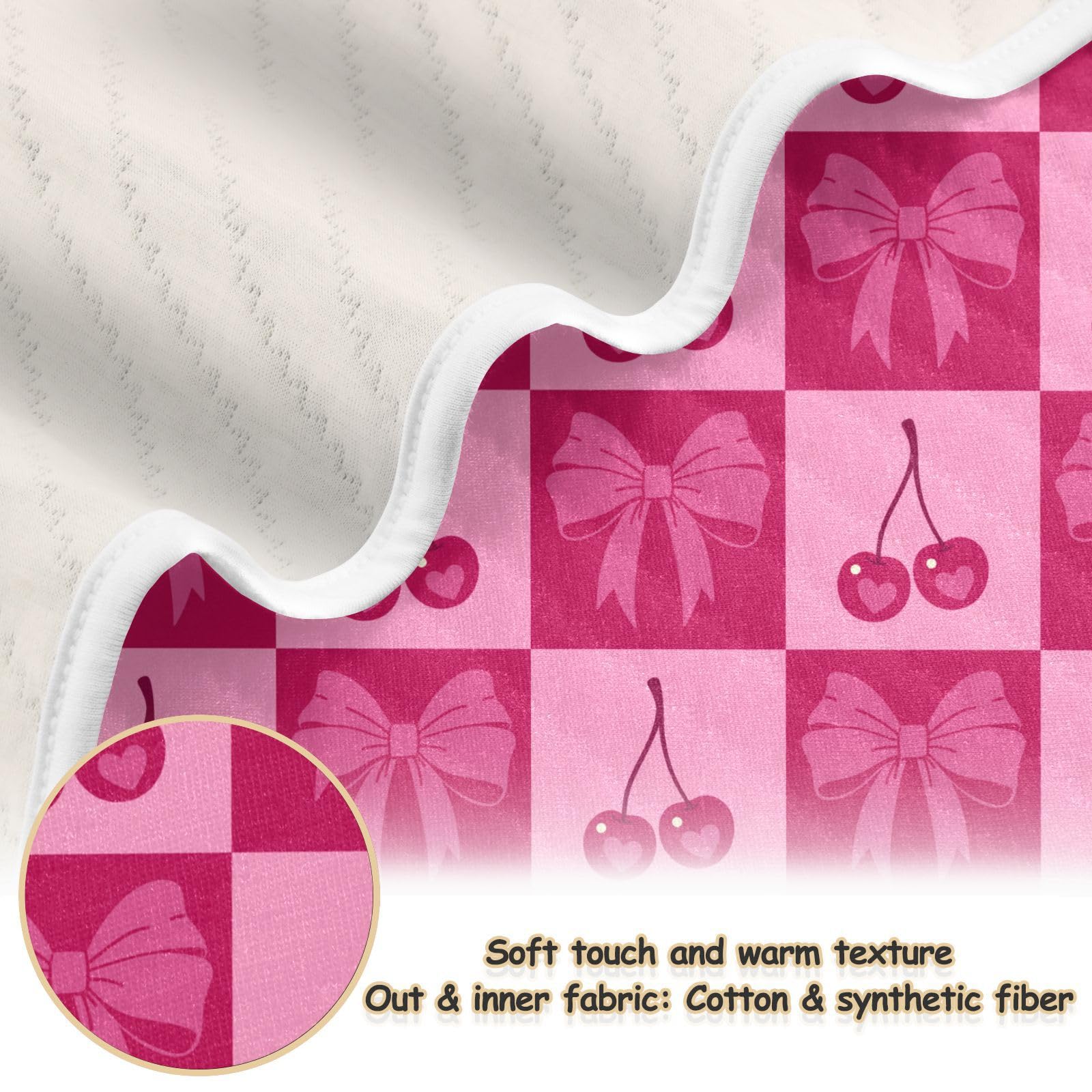 KICPOAY 30x40 inch swaddle size shown, easy wrapping for infants