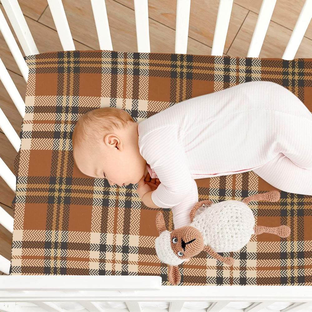 KICPOAY plaid pattern adds warm decor to nursery.