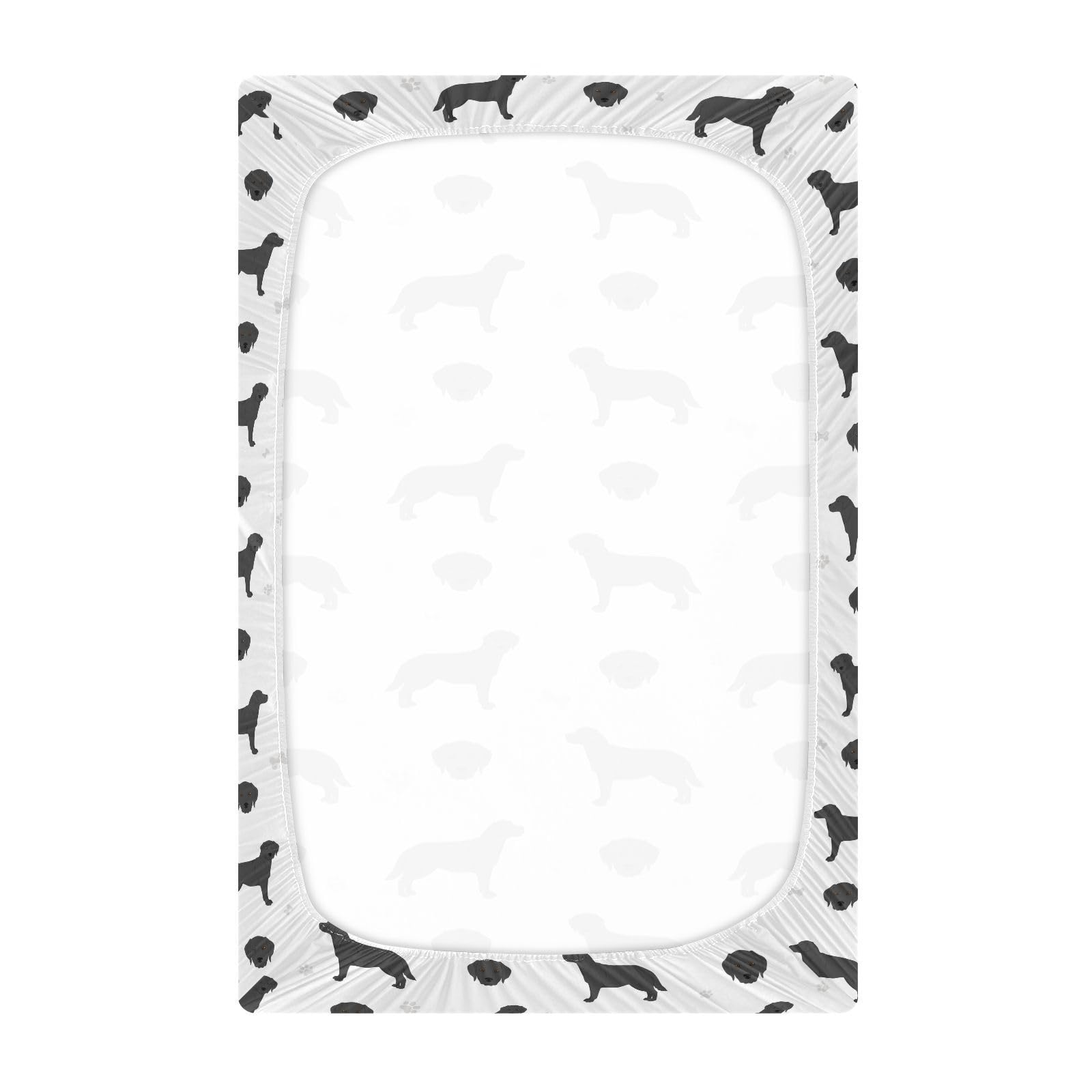 KICPOAY 52x28in mini crib sheets fit standard pack n play mattresses securely.