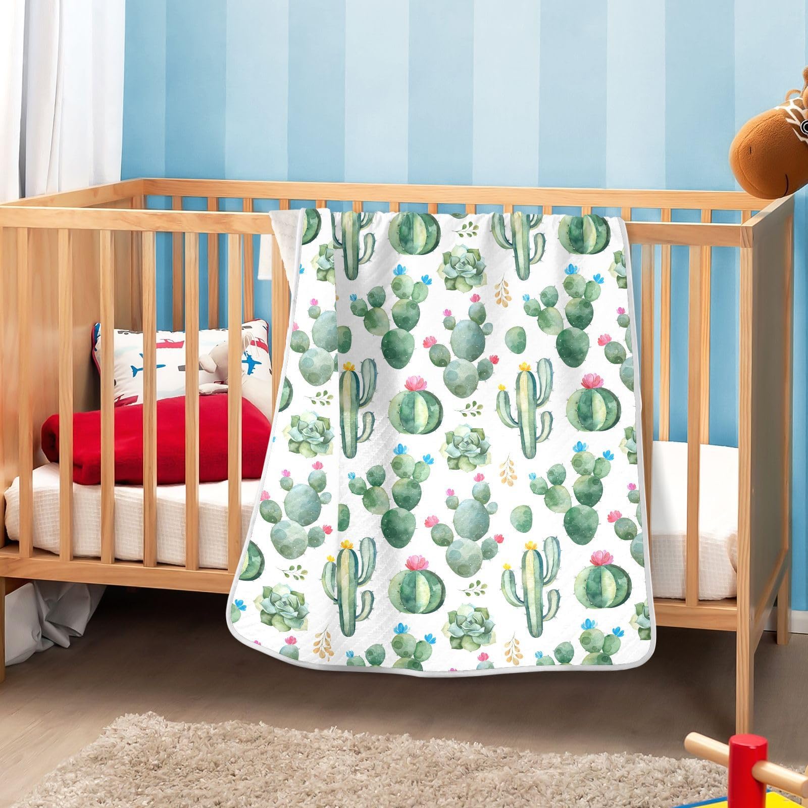 KICPOAY baby care play mat setup with comfortable cotton feel