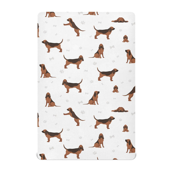 KICPOAY bloodhound crib sheet in a cozy pattern for peaceful naps