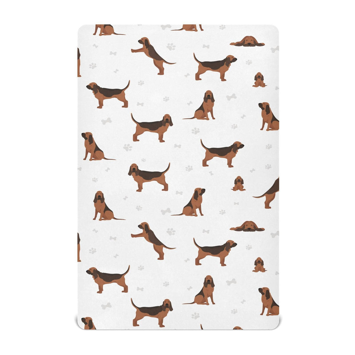 KICPOAY bloodhound crib sheet in a cozy pattern for peaceful naps