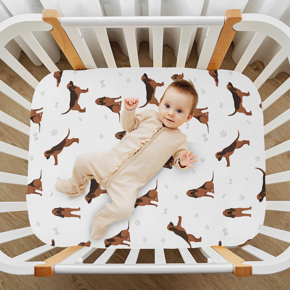KICPOAY bloodhound playard sheet on 39x27 in for easy changes