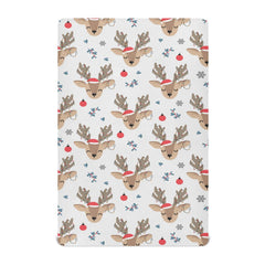 KICPOAY Christmas Reindeer crib sheet fits 39x27 playard for cozy nights.