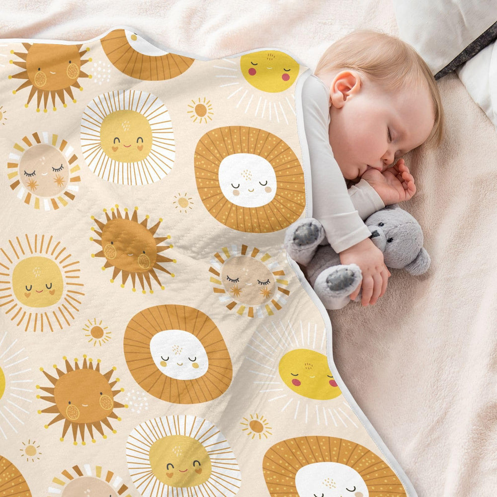 KICPOAY cloud center swaddle blanket shows plush center for cozy snuggles.