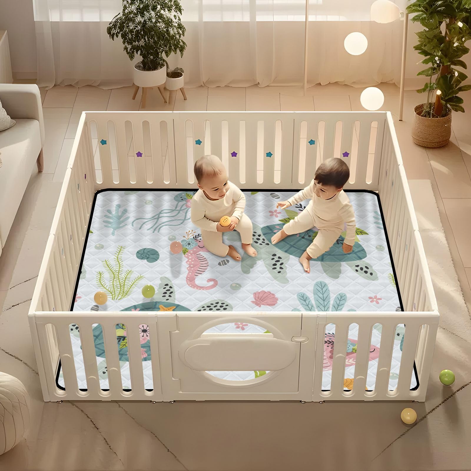 KICPOAY colorful cartoon pattern engaging kids during playtime