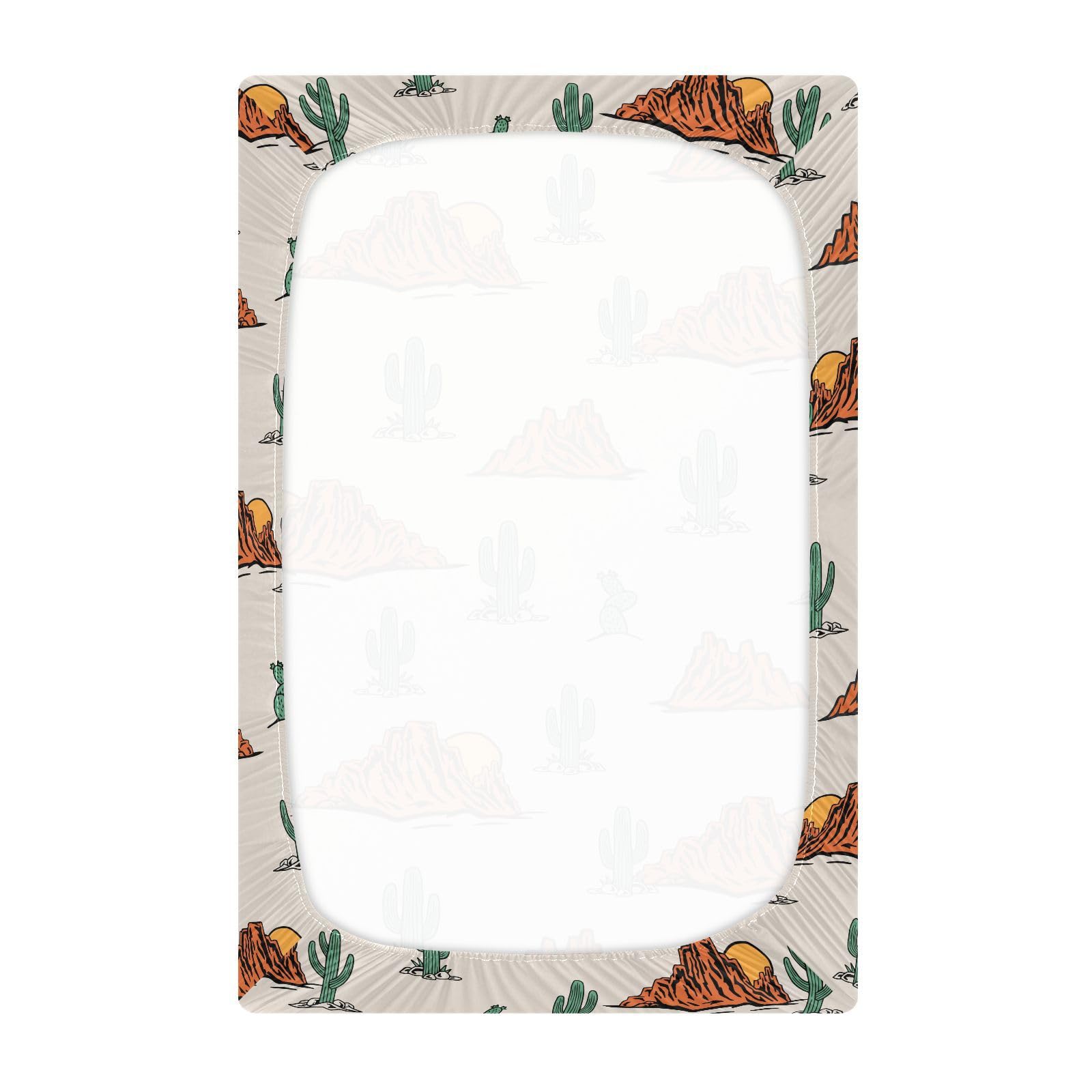 KICPOAY crib sheet 52x28x9in fits standard mattresses with durable elastic.