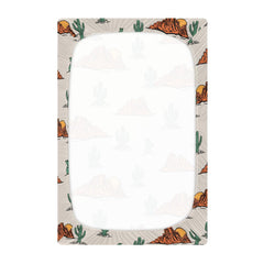 KICPOAY crib sheet 52x28x9in fits standard mattresses with durable elastic.