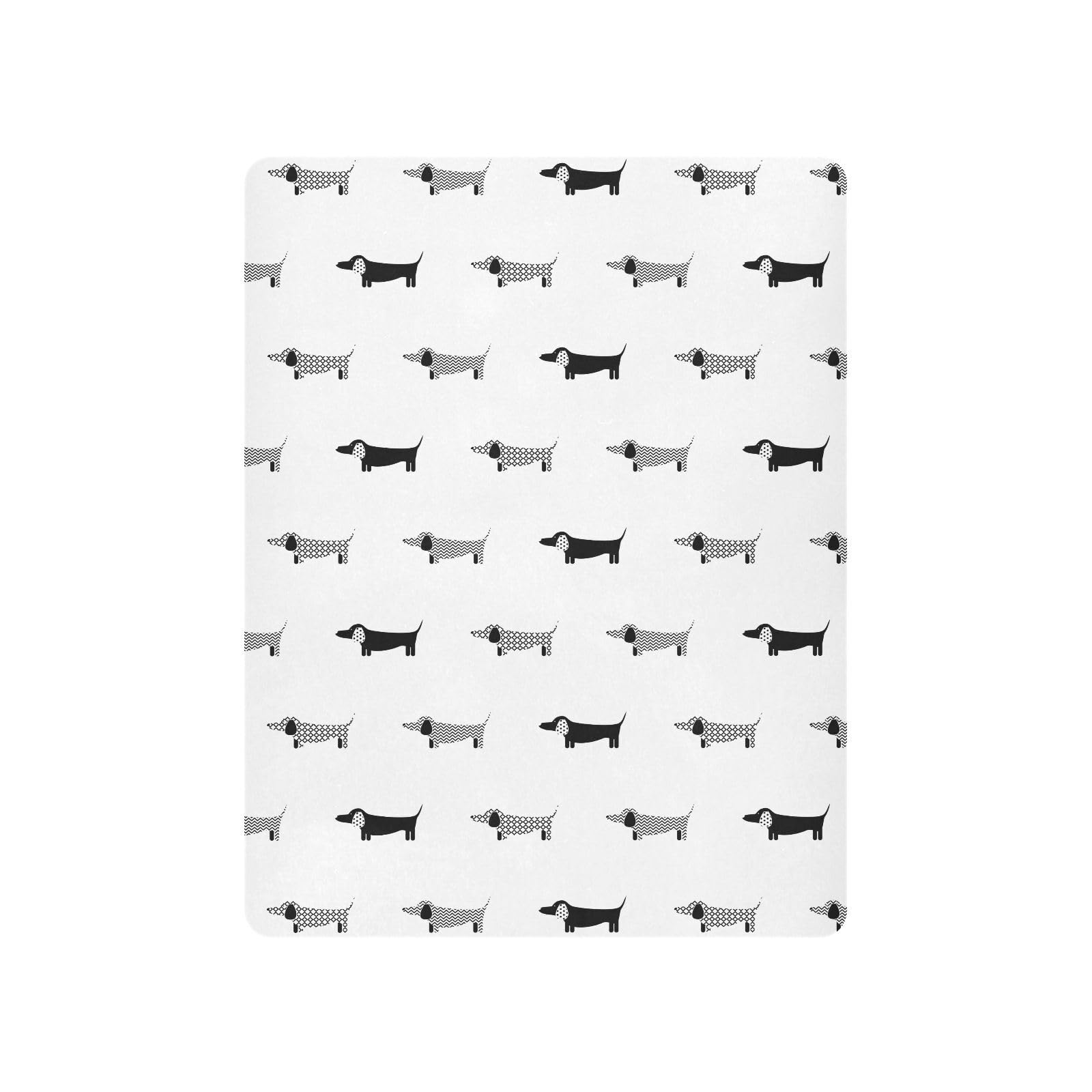 KICPOAY dachshund pattern sheet offers a gentle touch for kids