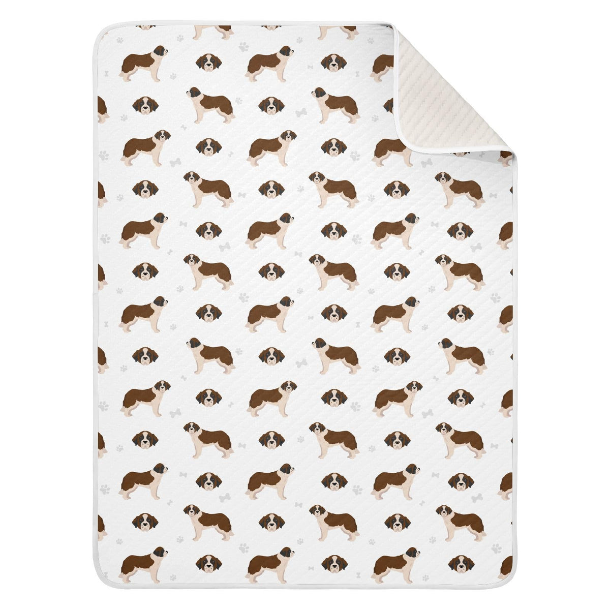 KICPOAY Dog St Bernard swaddle blanket for newborn comfort and adorable cuddle moments.