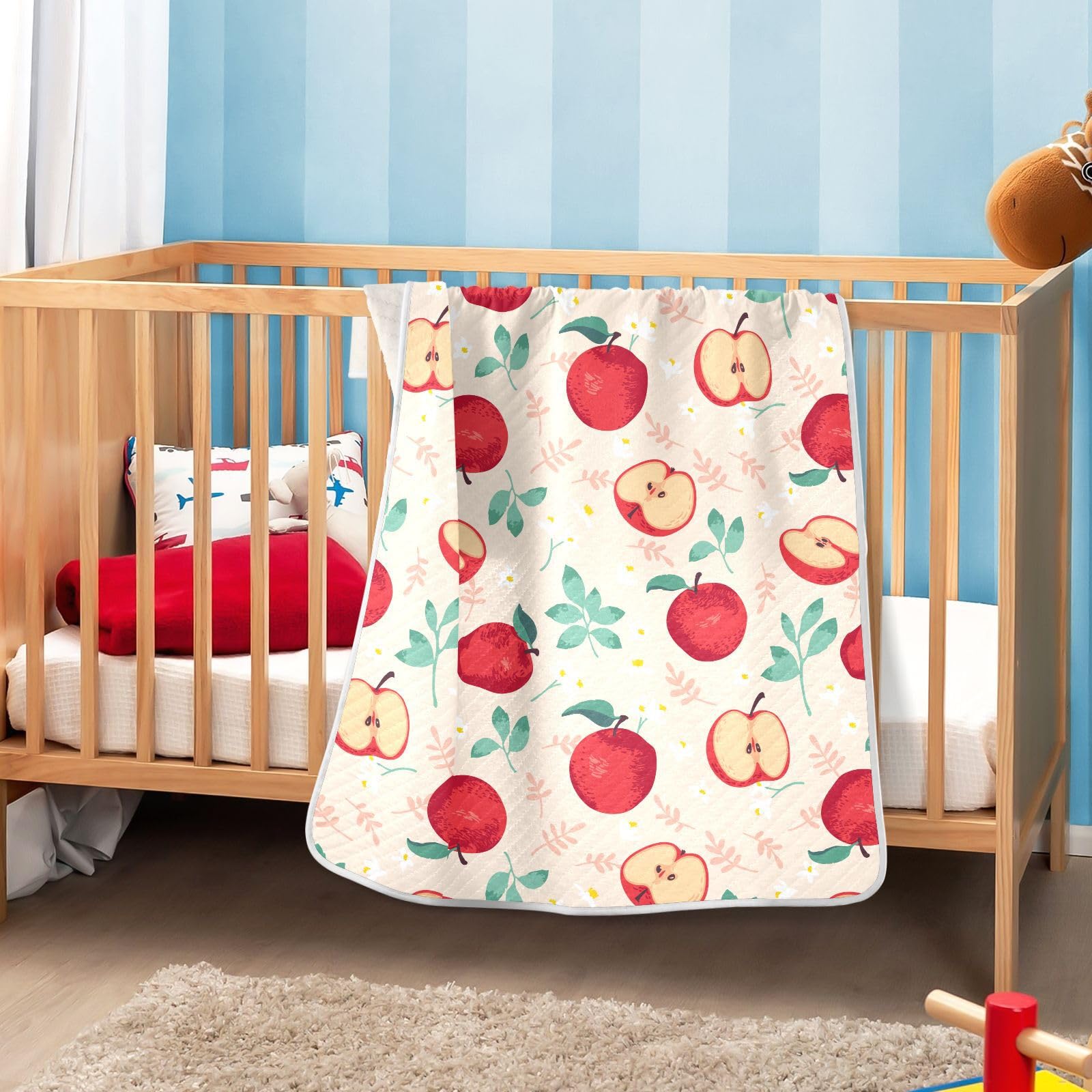 Unisex KICPOAY blanket suitable for nursery, stroller, and snuggle time.