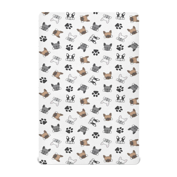 KICPOAY fitted crib sheet 39x27 close-up showing snug elastic edge for secure fit