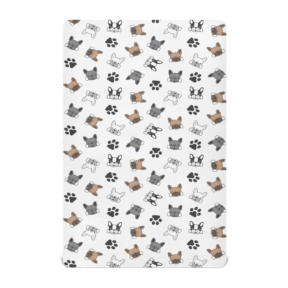 KICPOAY fitted crib sheet 39x27 close-up showing snug elastic edge for secure fit