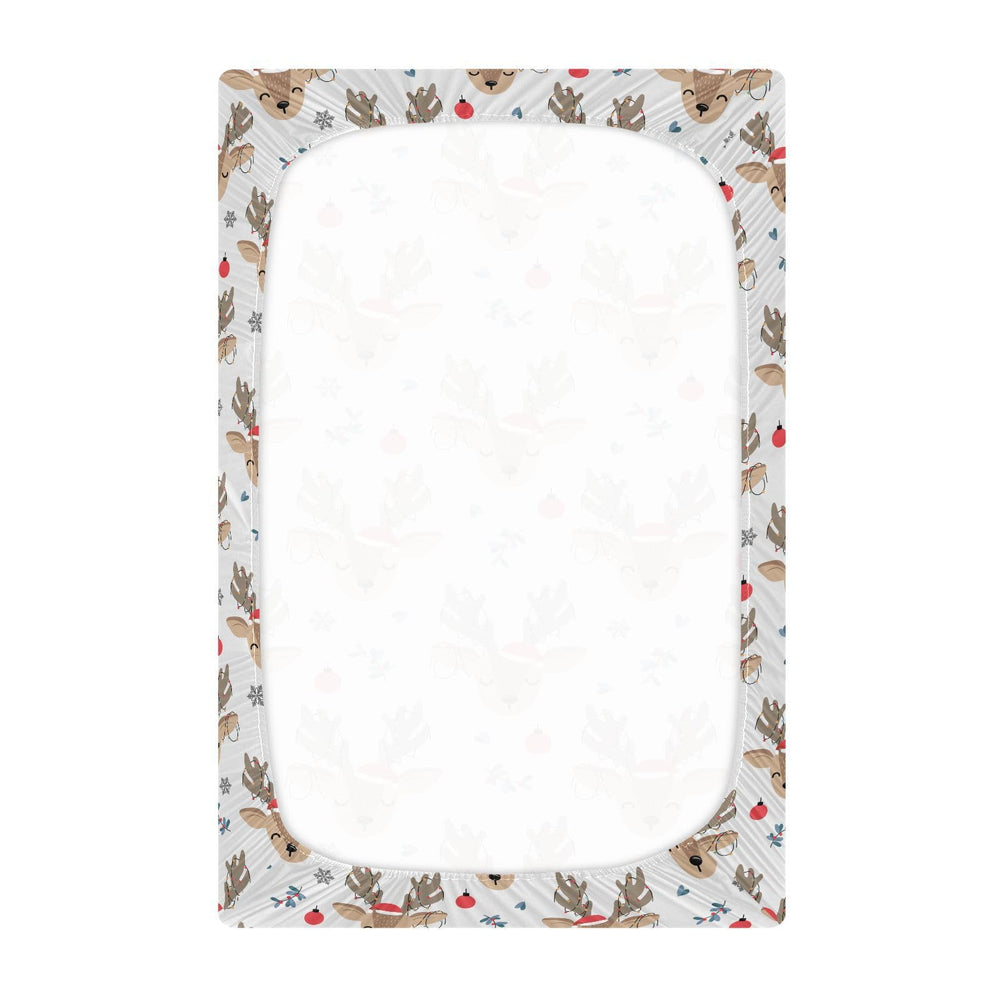 KICPOAY Fitted crib sheet with elastic band ensures a secure fit.
