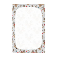 KICPOAY Fitted crib sheet with elastic band ensures a secure fit.