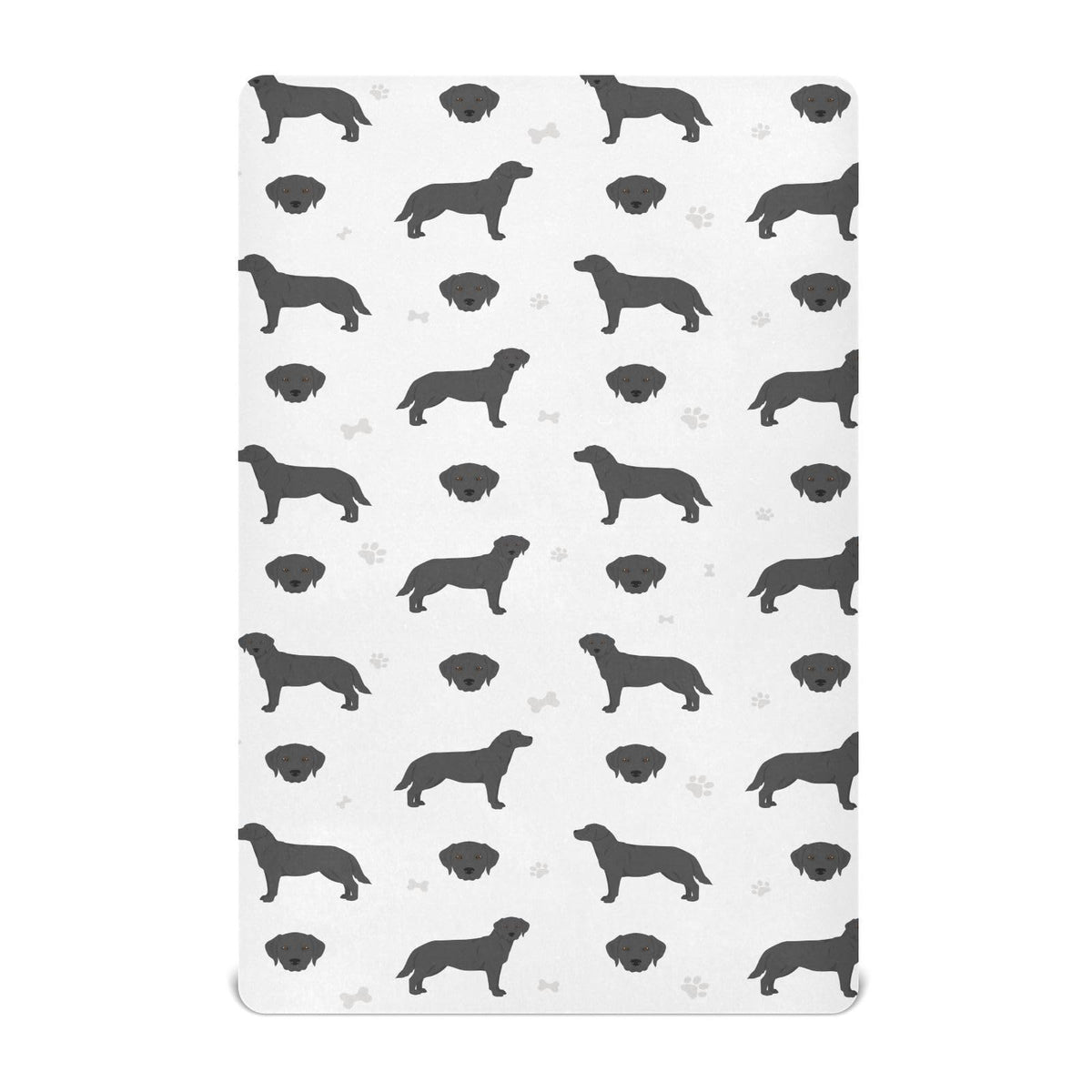 KICPOAY fitted crib sheets with Labrador pattern offer a cozy, safe playard surface.