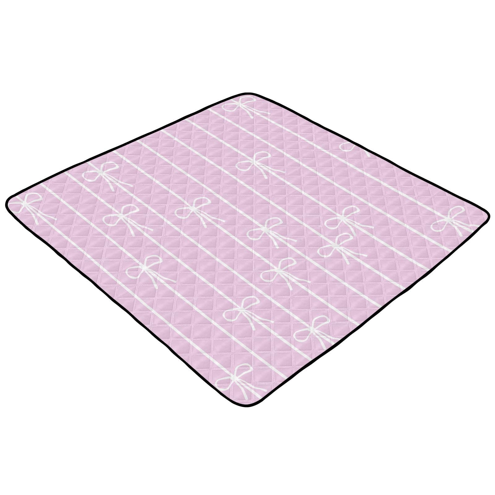 KICPOAY foldable mat folds compactly for travel and on-the-go play.