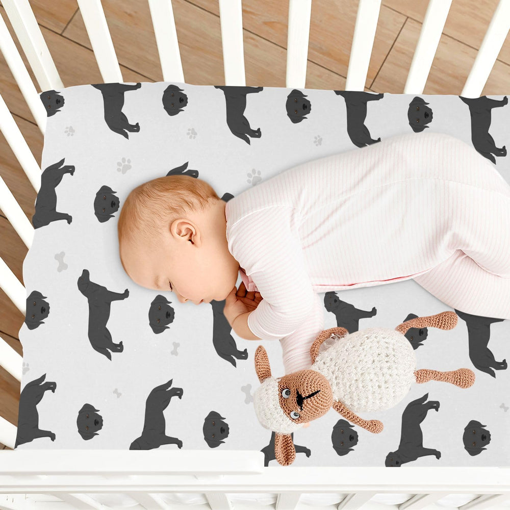 KICPOAY Labrador pattern adds warm, inviting nursery style.
