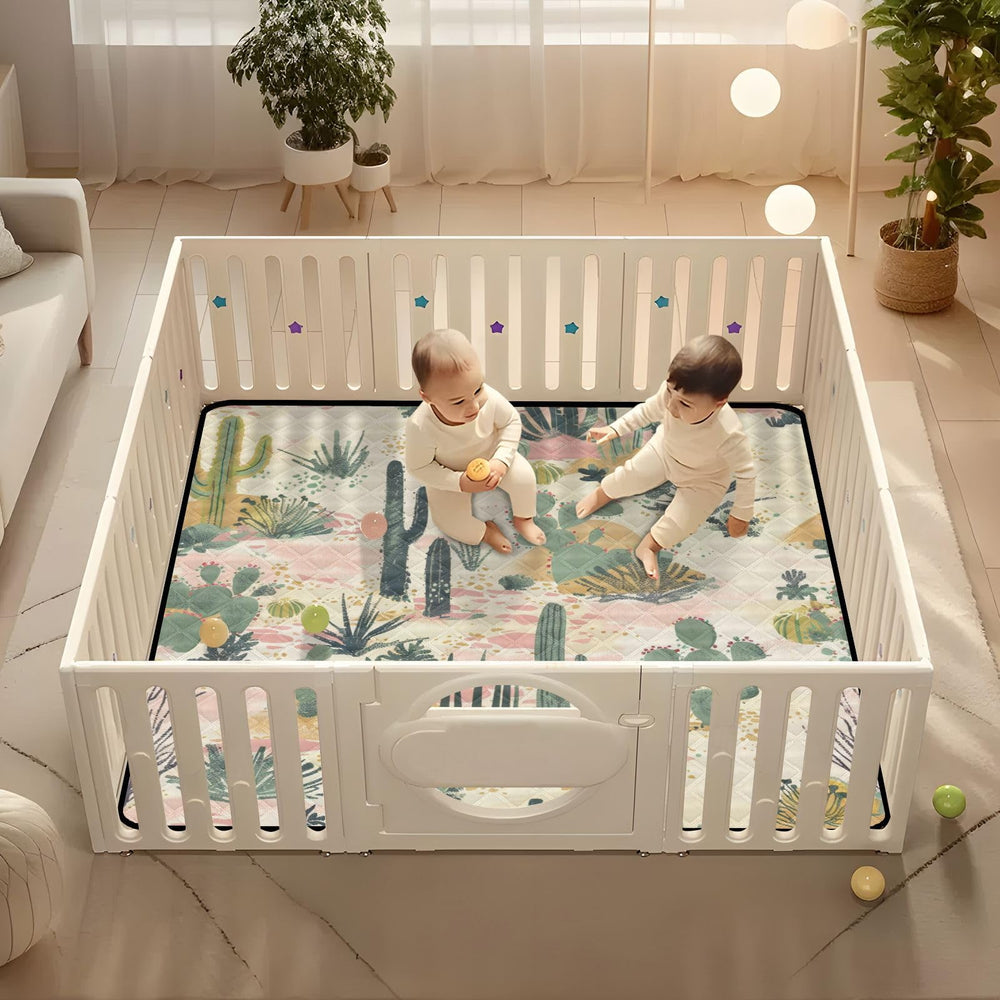 KICPOAY machine-washable play mat easy to refresh after play.