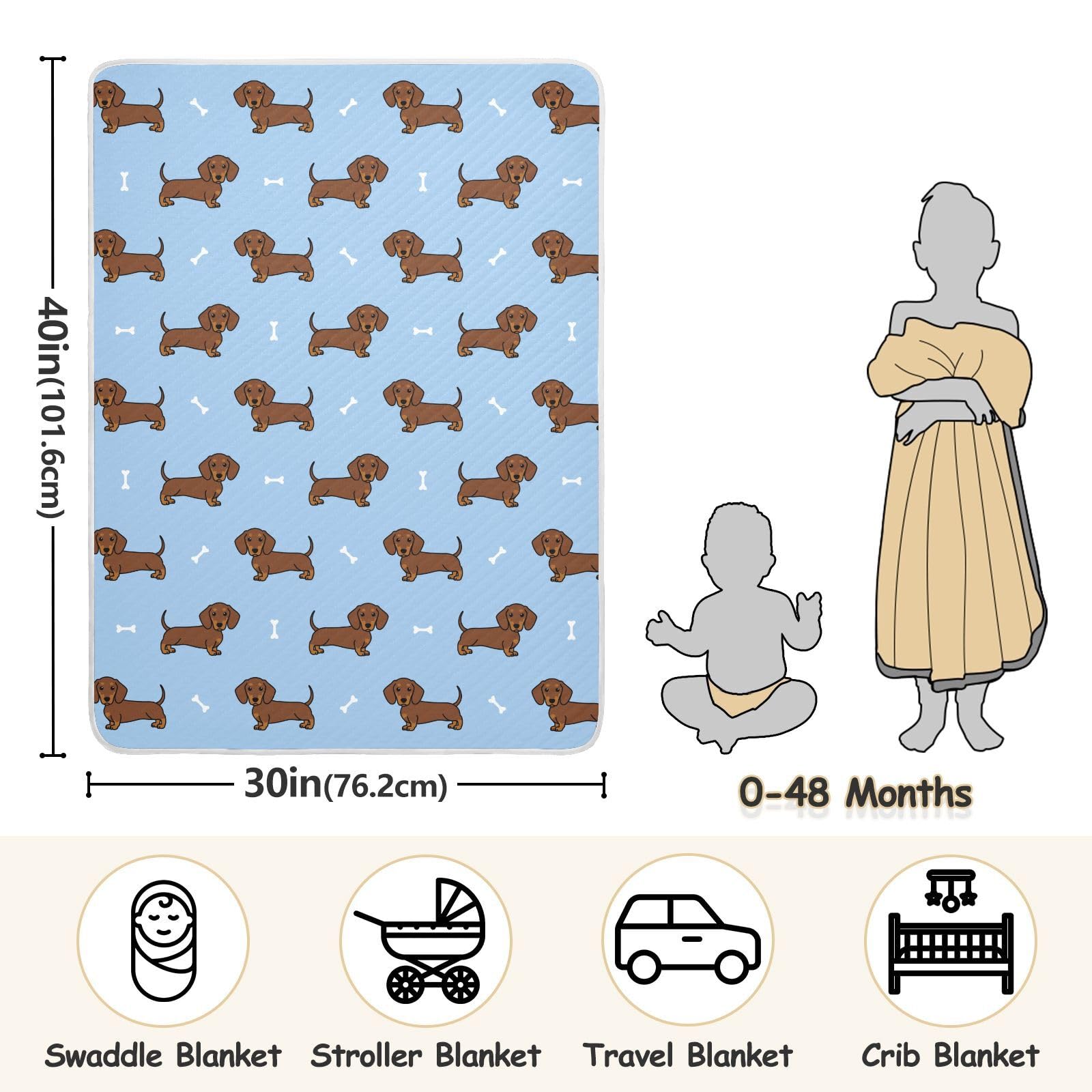 KICPOAY machine-washable swaddle ensures easy care and lasting softness.